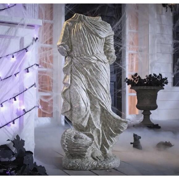 Home Accents Holiday 3 ft Halloween Classics Ancient Sculpture Porch Greeter New - Picture 2 of 9